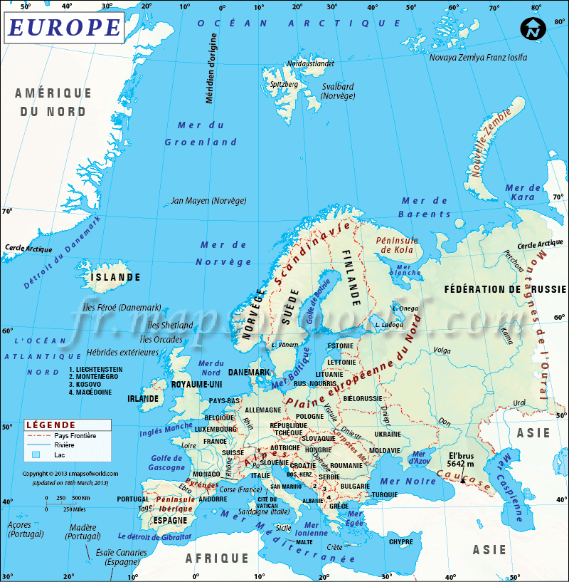 Europe Carte